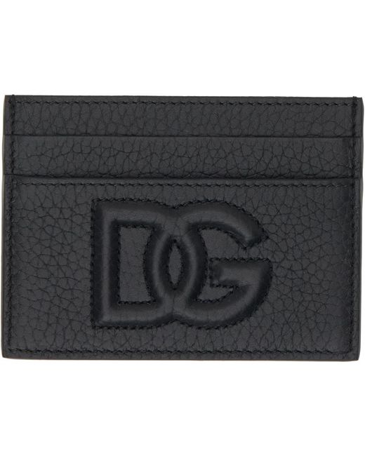 Porte-cartes noir à logo dg Dolce & Gabbana pour homme en coloris Black