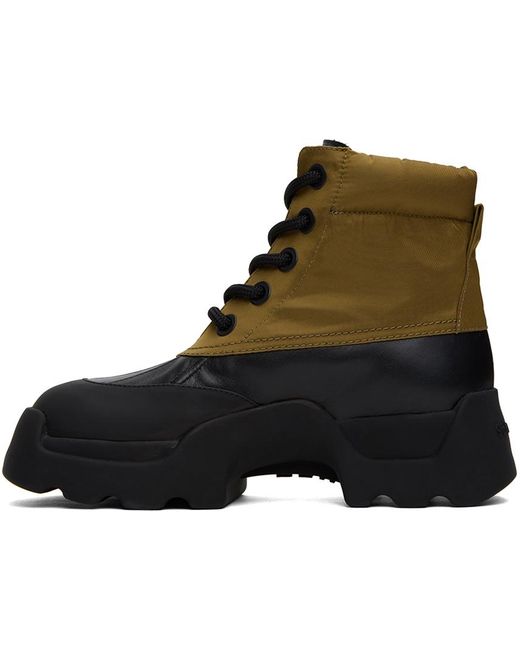 Proenza Schouler Black & Tan Stomp Boots