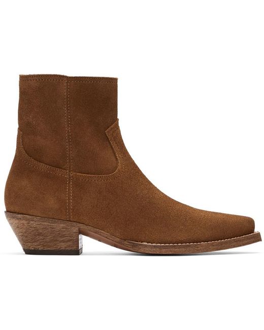 Saint Laurent Leather Lukas 40 Ankle 