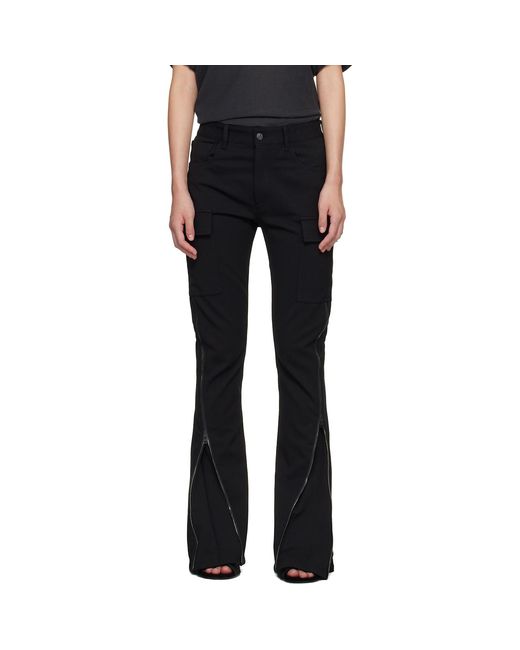 Acne Black Twill Suit Trousers