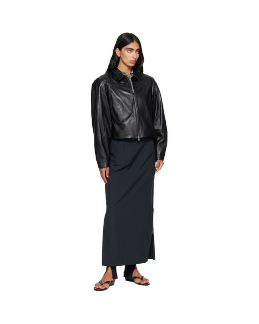 Paloma Wool Black Banui Leather Jacket