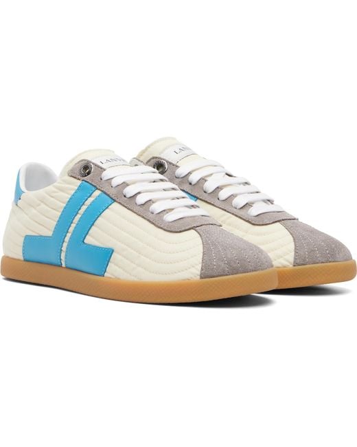 Lanvin Blue Off- & Glen 2.0 Sneakers