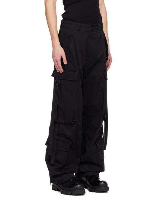 Givenchy Black Extended Trim Cargo Pants for men