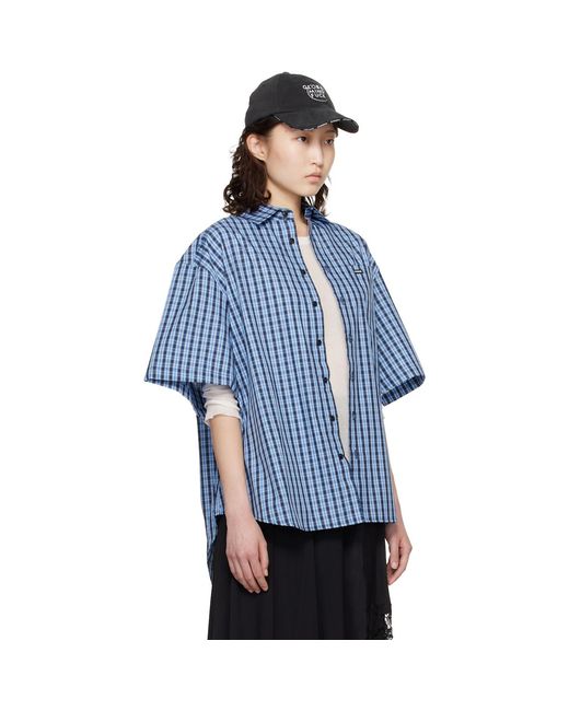 Vetements Blue Short Sleeve Shirt