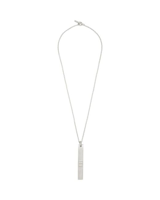 Parts Of 4 Black Plate Necklace for men