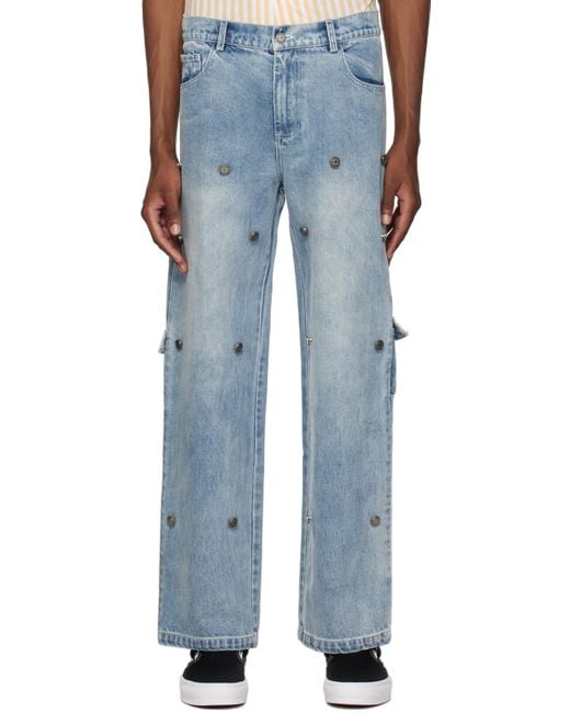 Tombogo Blue Screw Jeans for men
