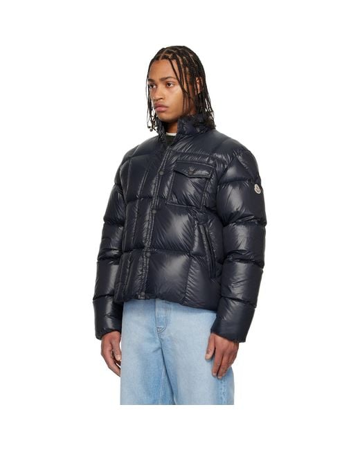 Moncler Black Short Parka With Hood Serfanto for men