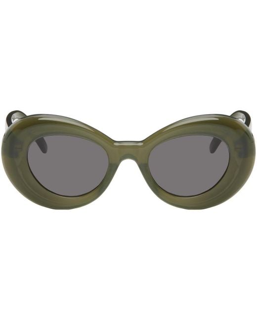 Loewe Black Green Wing Sunglasses for men