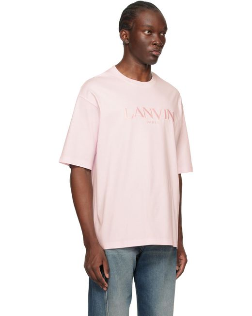 Lanvin Multicolor Pink Oversized T-shirt for men