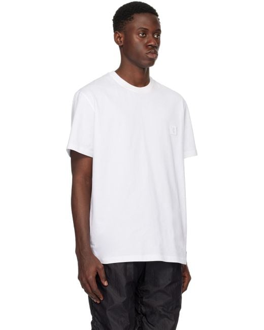 Wooyoungmi White Plaque T-shirt for men