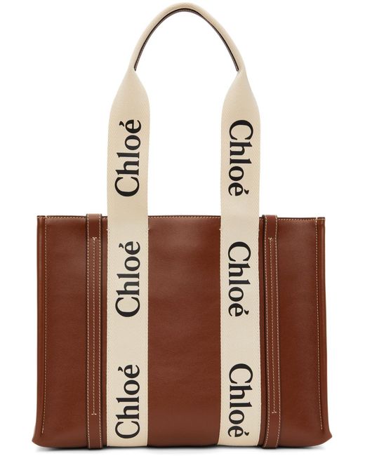 VIP【送料無料・関税込】人気 Chloe Brown Small Woody Tote Bag CH25547B-Chloe-Woody-brown-