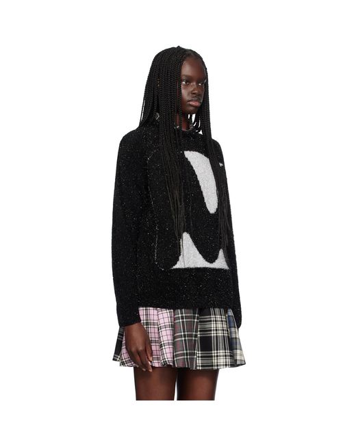 MSGM Black 'Themwave' Sweater