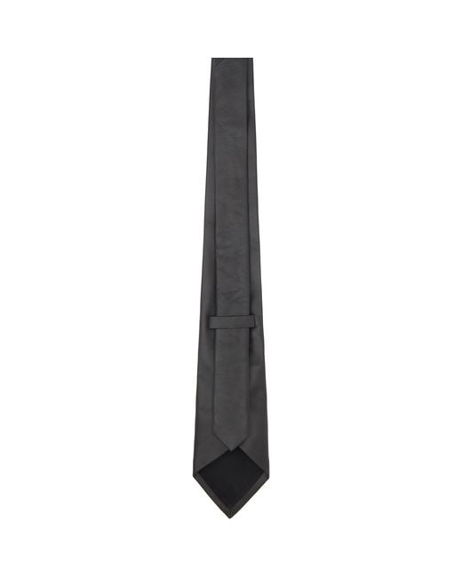Bottega Veneta Black Smooth Lambskin Tie for men