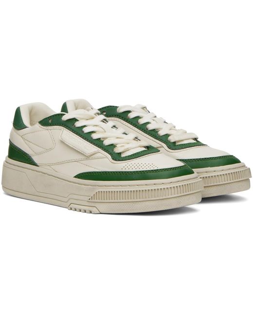 Reebok Black Off-white & Green Club C Ltd Sneakers