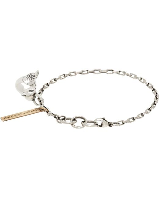 Dries Van Noten White Charm Bracelet for men