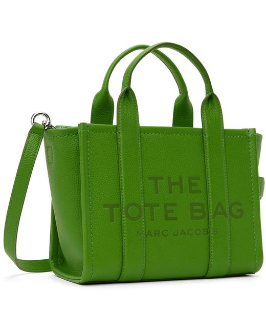 Marc Jacobs Green 'the Leather Small' Tote