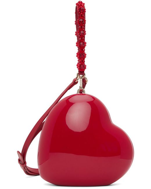 Simone Rocha Ssense Exclusive Red Medium Heart Bag | Lyst