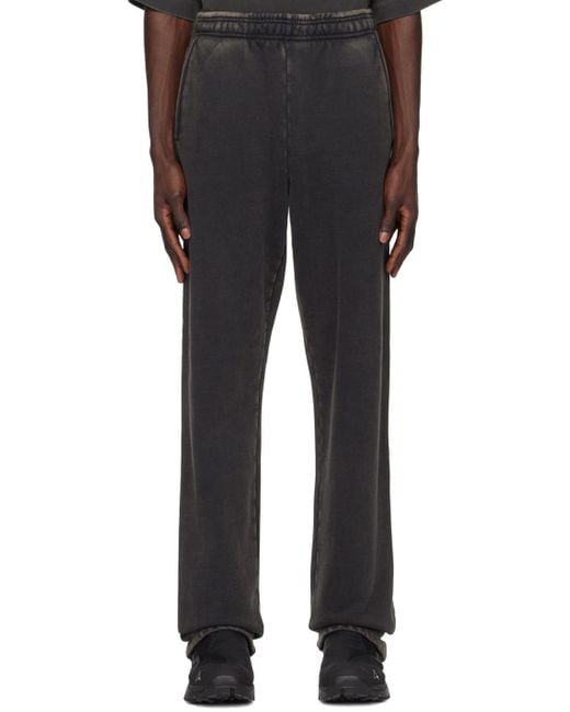 Entire studios Black Straight-Leg Sweatpants for men