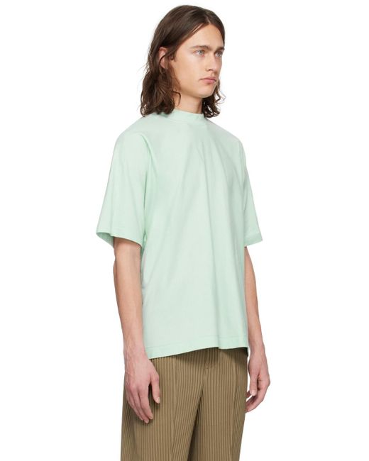 Homme Plissé Issey Miyake Green Release-T T-Shirt for men