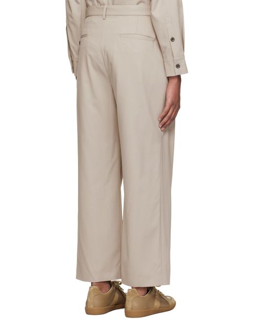 Pantalon gris à plis creux Rito Structure pour homme en coloris Natural