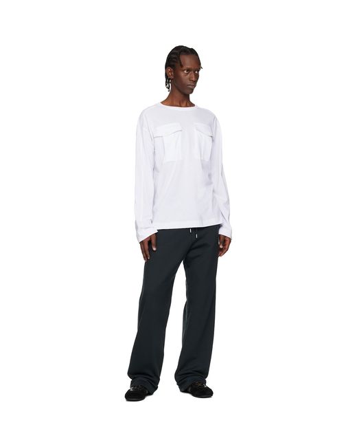 Dries Van Noten Black Drawstring Sweatpants for men