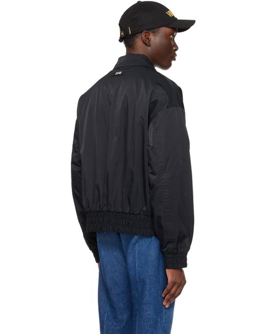 Versace Jeans Couture Black Zip Bomber Jacket for men