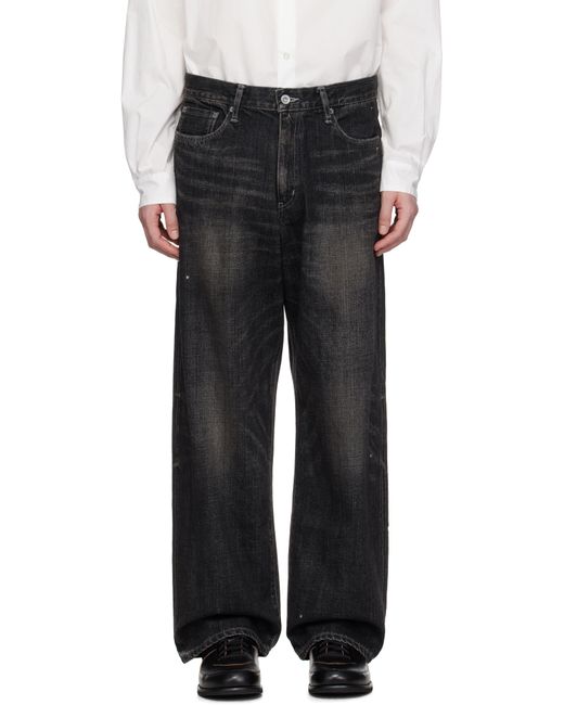 Jean Ample Noir En Denim Lavé Neighborhood pour homme en coloris Black