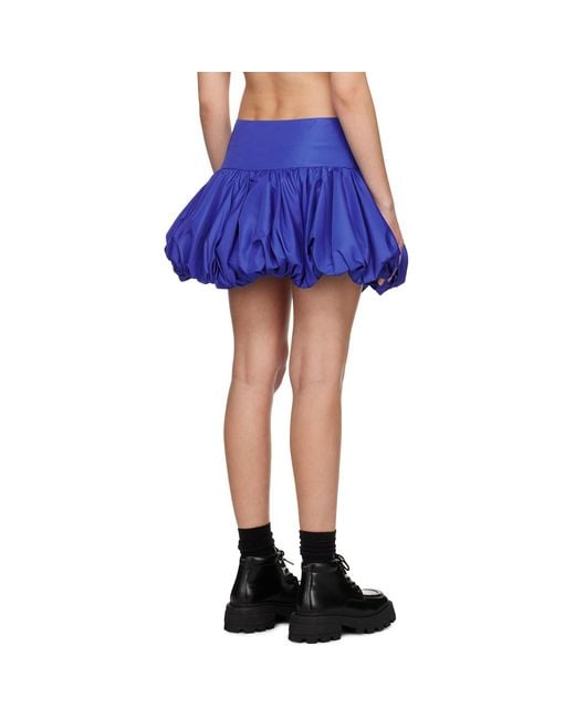 Marques'Almeida Blue Marques Almeida Puff Miniskirt