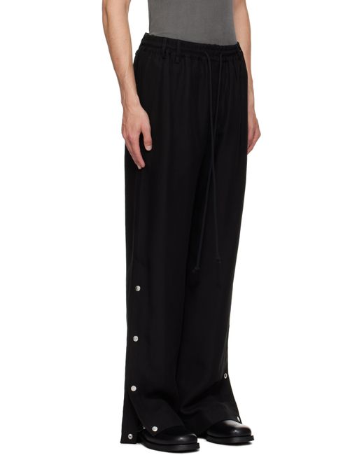 Song For The Mute Black Drape Studded Sweatpants for men