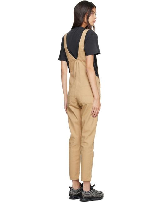 Carhartt Khaki Bib Overalls in Black Lyst
