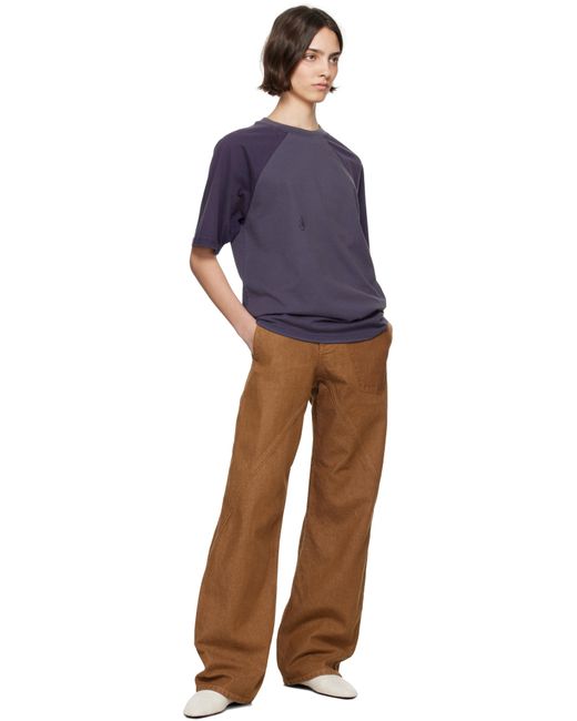 J.W. Anderson Brown Twisted Workwear Jeans
