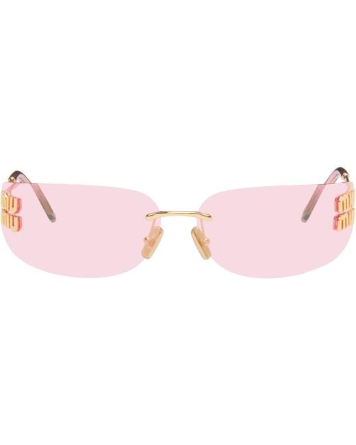 Miu Miu Pink Aube Sunglasses