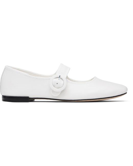 Ballerines De Style Charles Ix Georgia Blanches À Bout Carré Repetto en coloris Black