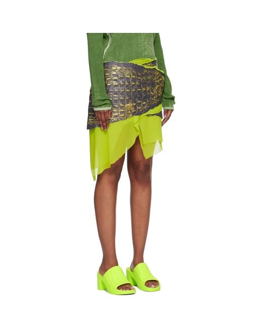 DIESEL Yellow 'l-chidima' Skirt