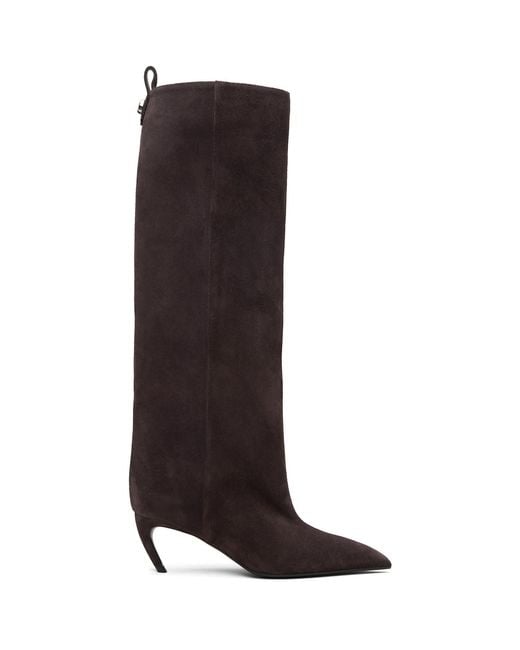 The Attico Black Lea Tall Boots