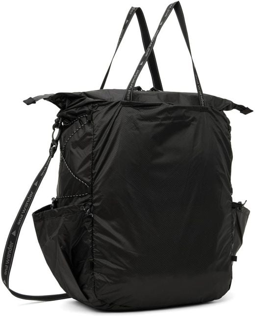And Wander Black Sil Tote for men
