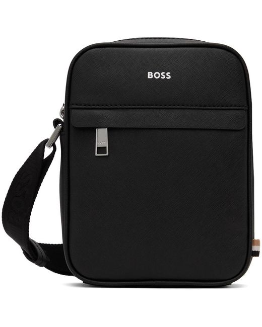 Boss Black Structured Reporter Bag for men
