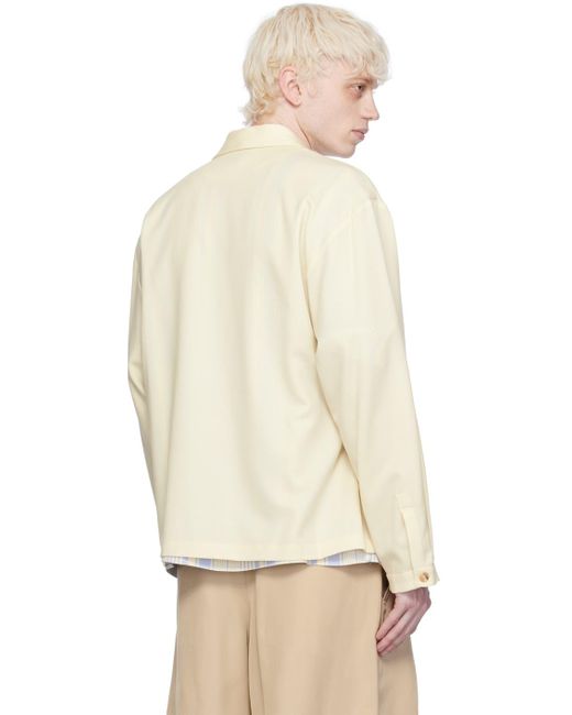 Kingtuckfield chemise blanc cassé à assemblage cache-cœur King & Tuckfield pour homme en coloris Natural