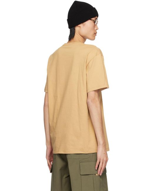 T-shirt brun clair à g entrecroisés Gucci pour homme en coloris Black