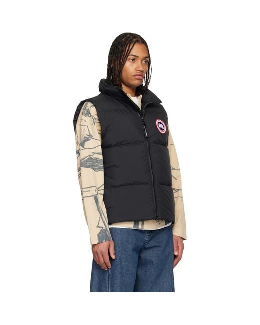 Canada Goose Black Lawrence Puffer Down Vest for men