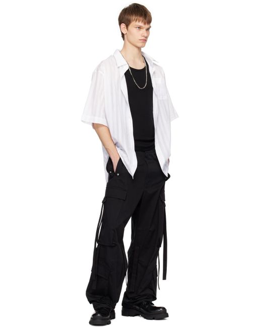 Pantalon cargo noir à garnitures prolongées Givenchy pour homme en coloris Black