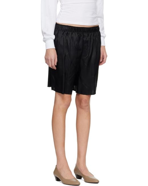 HOMMEGIRLS Black Long Boxer Shorts