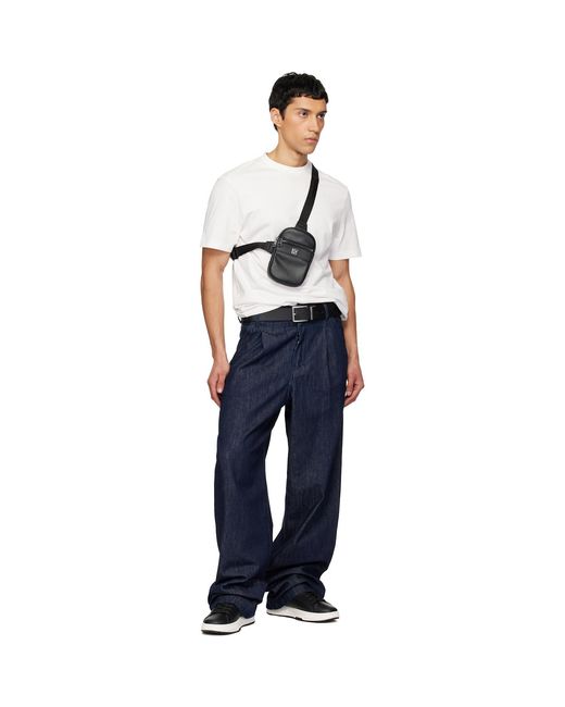 HUGO Black Logo Hardware Bag for men