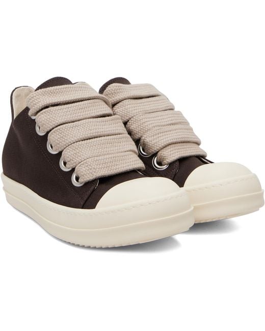 Rick Owens Black Tower Jumbolace Low Sneaks Sneakers for men