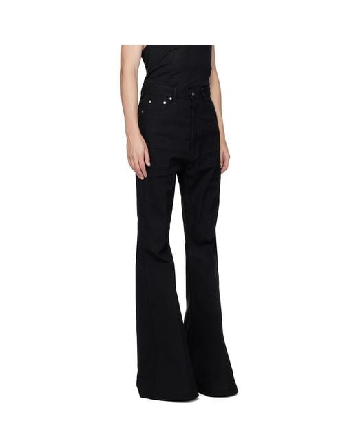 Rick Owens Black Concordians Bolan Jeans for men
