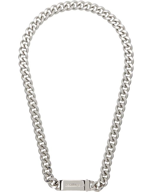 DSquared² Multicolor Silver Chained2 Necklace for men
