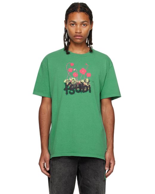 Ksubi Green Grass Cutter T-shirt for men