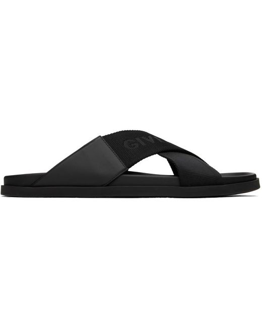 Givenchy Black G Plage Sandals for men
