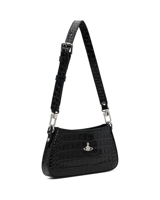 Vivienne Westwood Black Tasha Shoulder Phone Bag