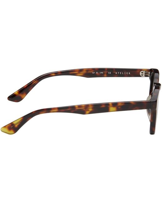 AKILA Black Tortoiseshell Atelier Sunglasses for men